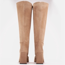 Marco Shoes Botas Patrizia elegantes en la plataforma beige 5