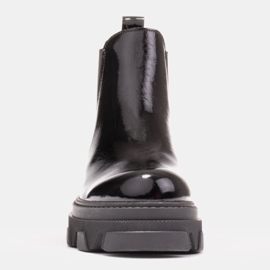 Marco Shoes Botas Chelsea Serena con suela gruesa negro 3
