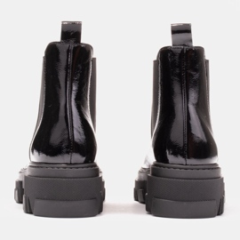 Marco Shoes Botas Chelsea Serena con suela gruesa negro 6