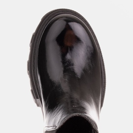 Marco Shoes Botas Chelsea Serena con suela gruesa negro 7