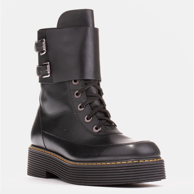 Marco Shoes Botas Federica con cierres decorativos negro 1