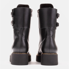 Marco Shoes Botas Federica con cierres decorativos negro 5