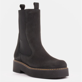 Marco Shoes Botas Greta con goma elástica negro 2