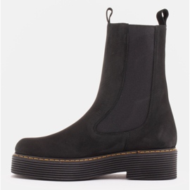 Marco Shoes Botas Greta con goma elástica negro 3
