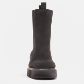 Marco Shoes Botas Greta con goma elástica negro 1