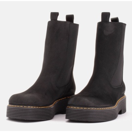 Marco Shoes Botas Greta con goma elástica negro 5