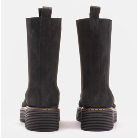 Marco Shoes Botas Greta con goma elástica negro 4