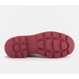 Marco Shoes Botas Giulia con cordones burdeos rojo 5
