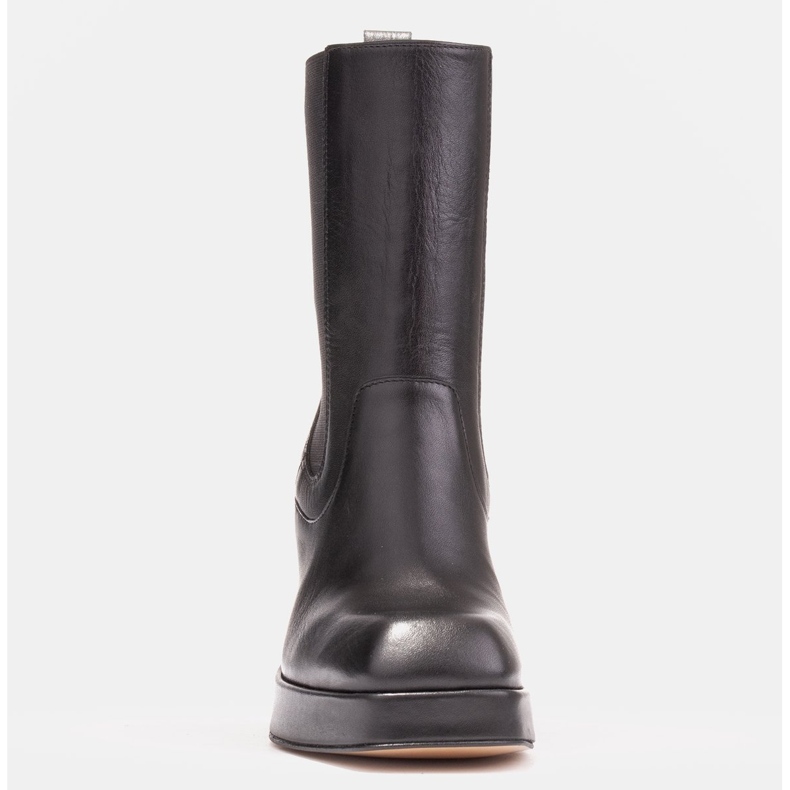 Marco Shoes Botines de plataforma con goma en el empeine negro 1