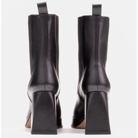 Marco Shoes Botines de plataforma con goma en el empeine negro 5