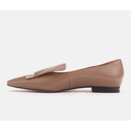 Marco Shoes Bailarinas con lengua decorativa beige 4