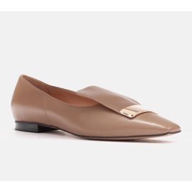 Marco Shoes Bailarinas con lengua decorativa beige 6