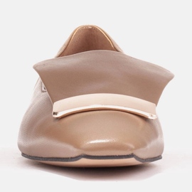 Marco Shoes Bailarinas con lengua decorativa beige 7
