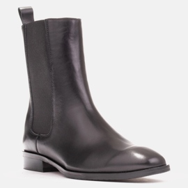 Marco Shoes Botines Chelsea Sofi con goma en la parte superior negro 7