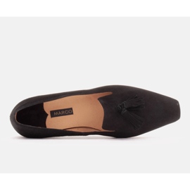 Marco Shoes Bailarinas lords de mujer con flecos negro 5