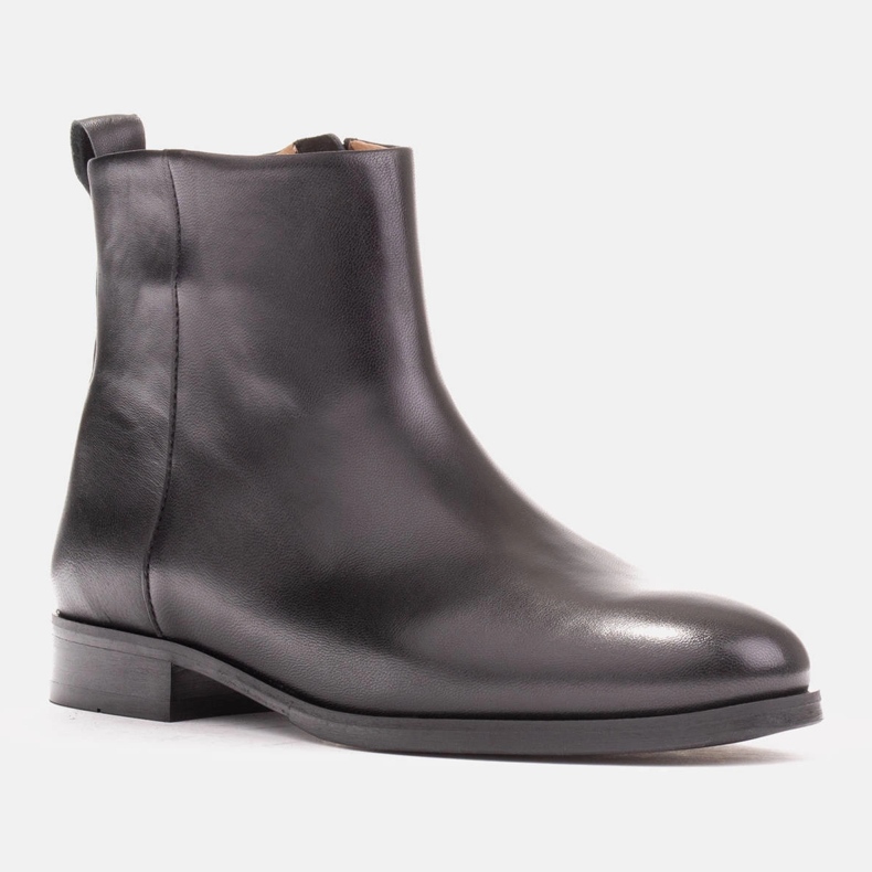 Marco Shoes Botas clásicas de tacón bajo negro 2