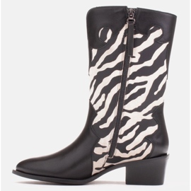 Marco Shoes Bota cowboy Clara con pespuntes decorativos negro 3