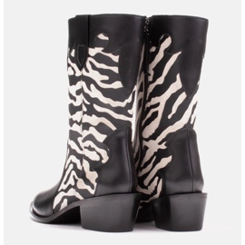 Marco Shoes Bota cowboy Clara con pespuntes decorativos negro 5