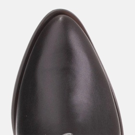 Marco Shoes Bota cowboy Clara con pespuntes decorativos negro 7