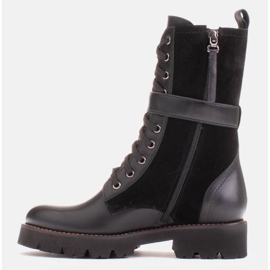 Marco Shoes Botas con cordones y suela ligera 2118B negro 5