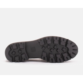 Marco Shoes Mocasines con cadena de oro sobre suela ligera negro 6
