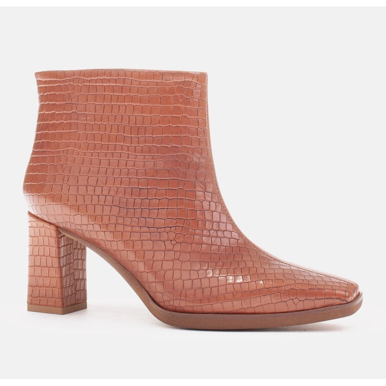 Marco Shoes Botas combinadas fabricadas en dos tipos de piel. marrón 1 Marco Shoes Botas combinadas fabricadas en dos tipos de piel. marrón 1