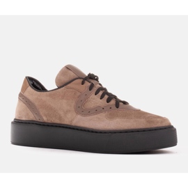 Marco Shoes Zapatillas ligeras de terciopelo natural beige 1