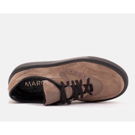 Marco Shoes Zapatillas ligeras de terciopelo natural beige 4