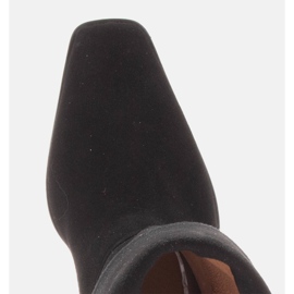 Marco Shoes Botines de tacón con cuello vuelto negro 5