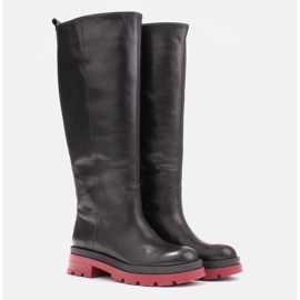 Marco Shoes Botas de trampero con una parte superior más ancha negro 3