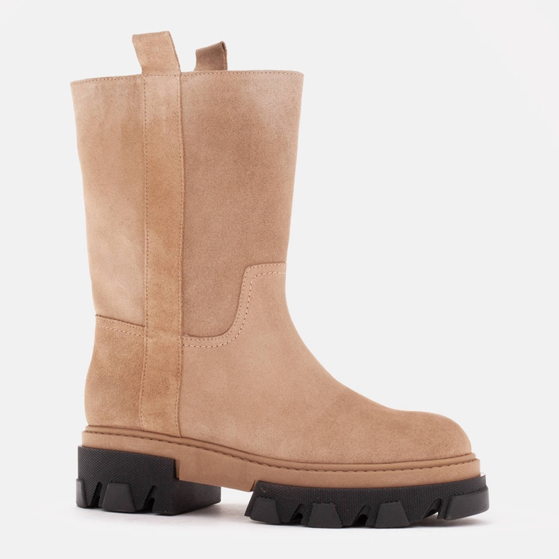 Marco Shoes Botas de cazador de ante beige 1