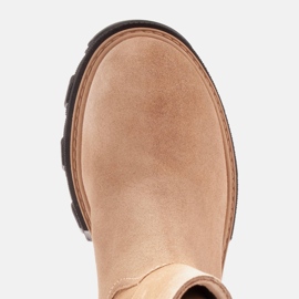 Marco Shoes Botas de cazador de ante beige 4