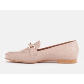 Marco Shoes Bailarinas con cadena de oro beige 2