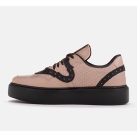 Marco Shoes Deportivas ligeras de piel natural beige 2