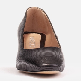 Marco Shoes Salón de piel natural negro 4