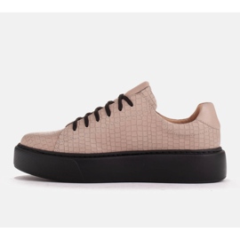 Marco Shoes Zapatillas de napa ligera beige 4