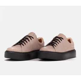 Marco Shoes Zapatillas de napa ligera beige 5