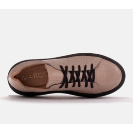Marco Shoes Zapatillas de napa ligera beige 3