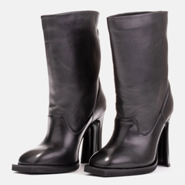 Marco Shoes Botines de piel suave negro 5