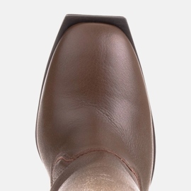 Marco Shoes Botines de piel suave marrón 7