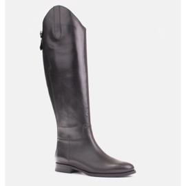 Marco Shoes Botas con cremalleras y goma elástica negro 1
