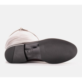 Marco Shoes Botas de piel para pantorrilla ancha marrón 2