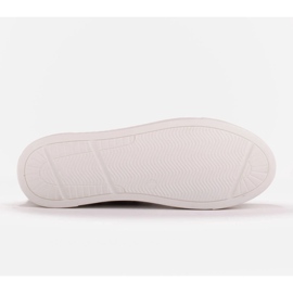 Marco Shoes Zapatillas de mujer de piel auténtica con suela gruesa marrón plata 5