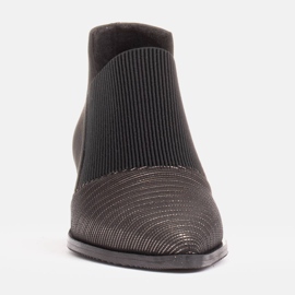 Marco Shoes Botas de nubuck con goma en la parte superior negro 1 Marco Shoes Botas de nubuck con goma en la parte superior negro 1