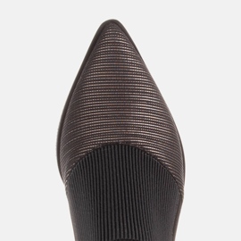 Marco Shoes Botas de nubuck con goma en la parte superior negro 7