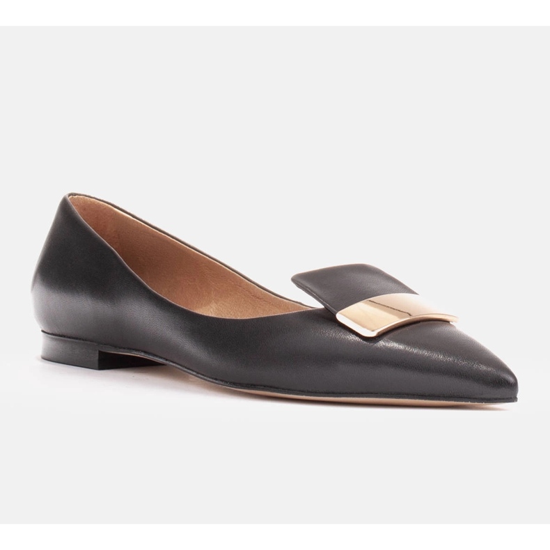 Marco Shoes Bailarinas con lengua decorativa negro 1