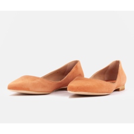 Marco Shoes Bailarinas sutiles naranja 4