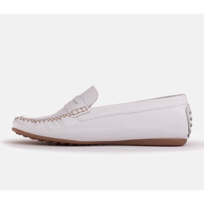 Marco Shoes Mocasines clásicos de piel suave blanco 1 Marco Shoes Mocasines clásicos de piel suave blanco 1