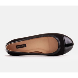 Marco Shoes Cómodas bailarinas con ribete negro 6