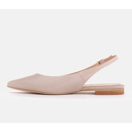Marco Shoes Sandalias de ante natural en beige 1965P-103-1 3